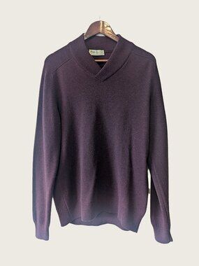 PRINGLE OF SCOTLAND - 100% Wool burgundy sweater - Sz L